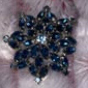 Vintage blue brooch